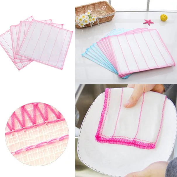 8 Layers Microfibre Kitchen Cloth (3 Pcs)