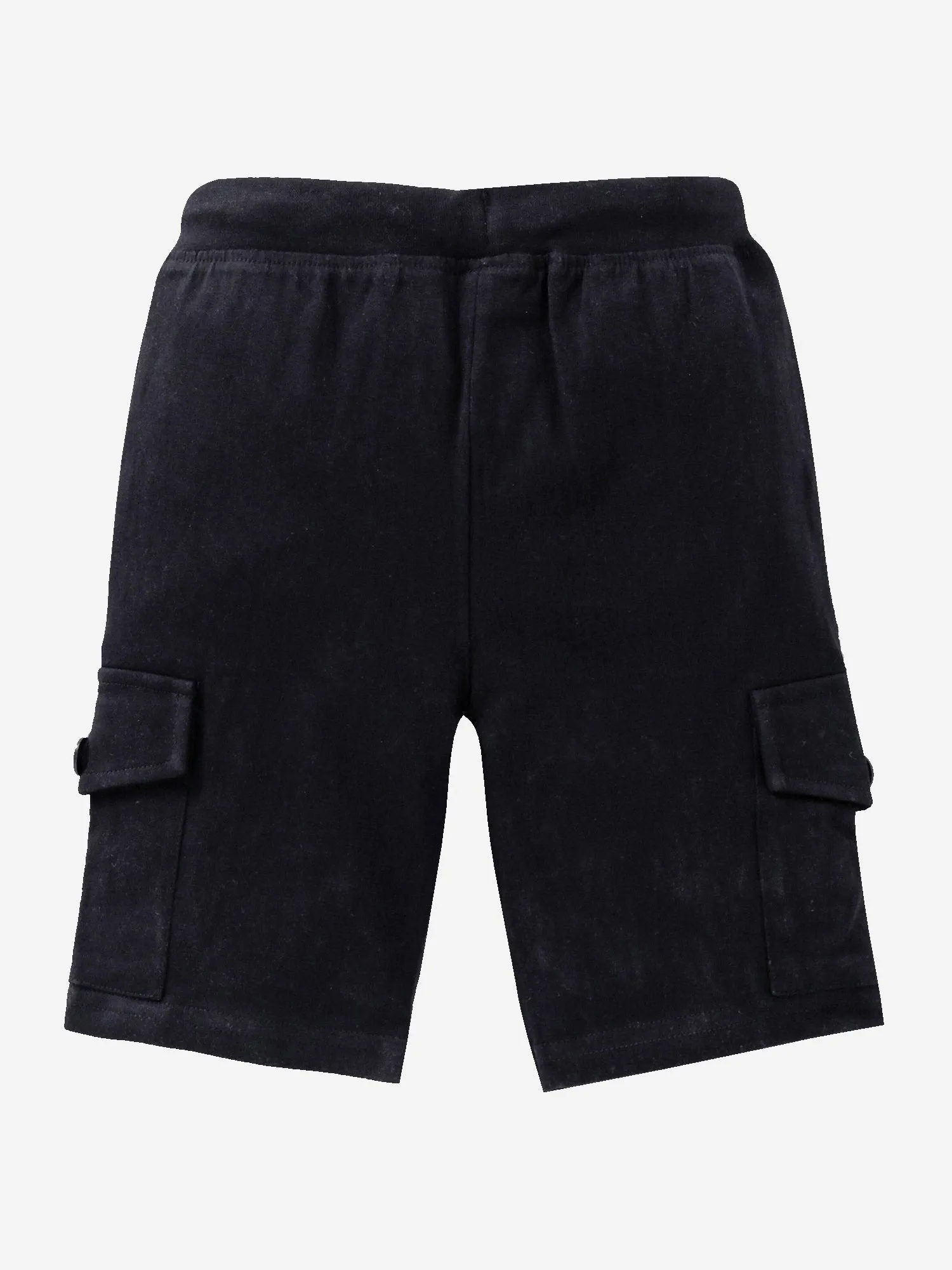 Boy's Knee Length Cotton Jersey Cargo Shorts- Pack of 2