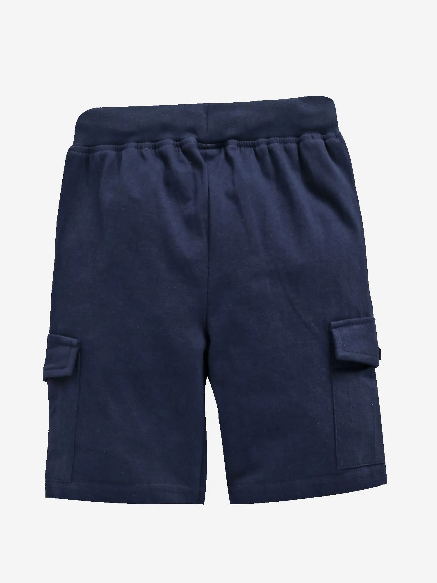 Boy's Knee Length Cotton Jersey Cargo Shorts- Pack of 2