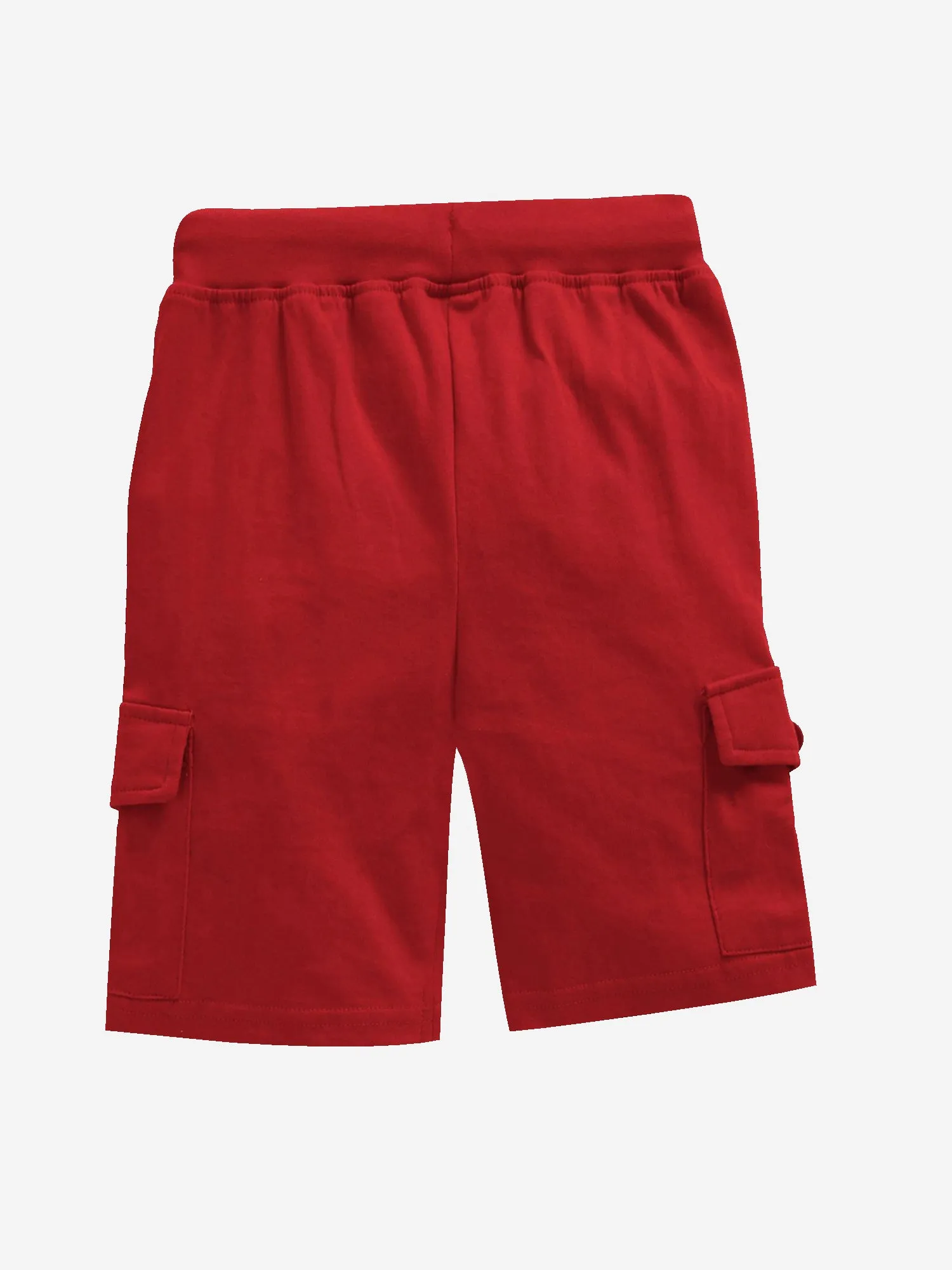 Boy's Knee Length Cotton Jersey Cargo Shorts- Pack of 2