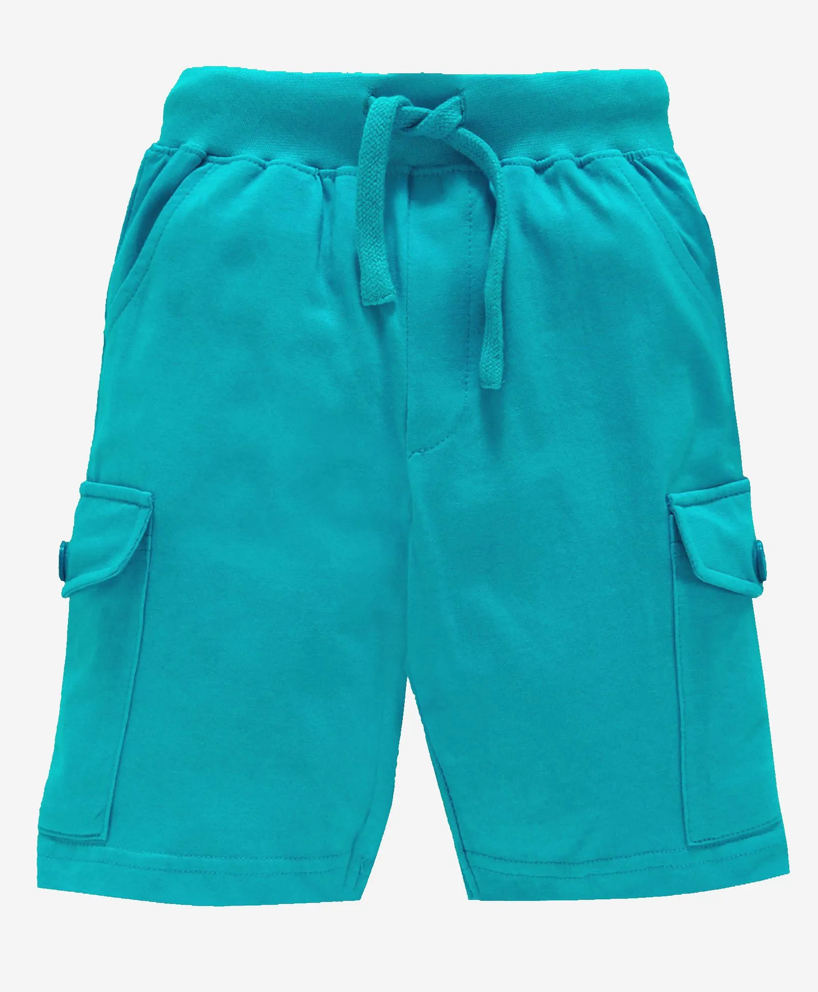 Boy's Knee Length Cotton Jersey Cargo Shorts- Pack of 2