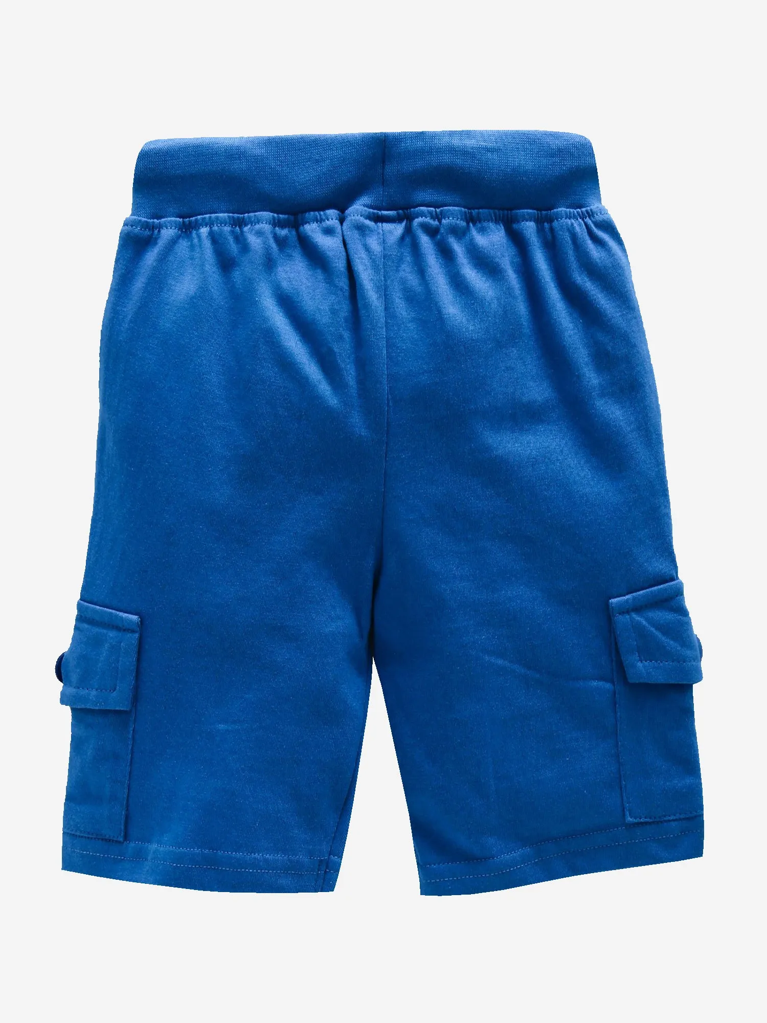 Boy's Knee Length Cotton Jersey Cargo Shorts- Pack of 2