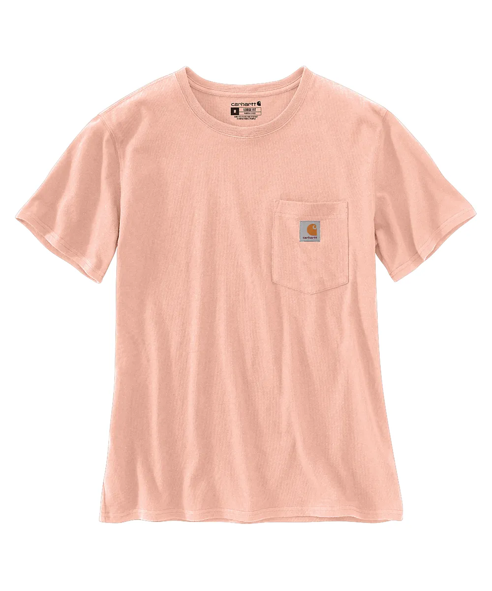 Carhartt Women’s WK87 Short Sleeve Pocket T-Shirt - Tropical Peach