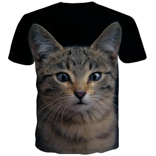 Cat T shirts Men Animal Tshirt Printed Lovely T shirts Funny Harajuku Tshirts Novelty Cartoon T-shirts Graphic Short Sleeve