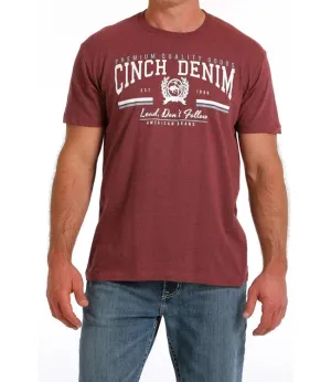 Cinch Classic Logo Tee ~ Heather Maroon ~ Limited Sizes!