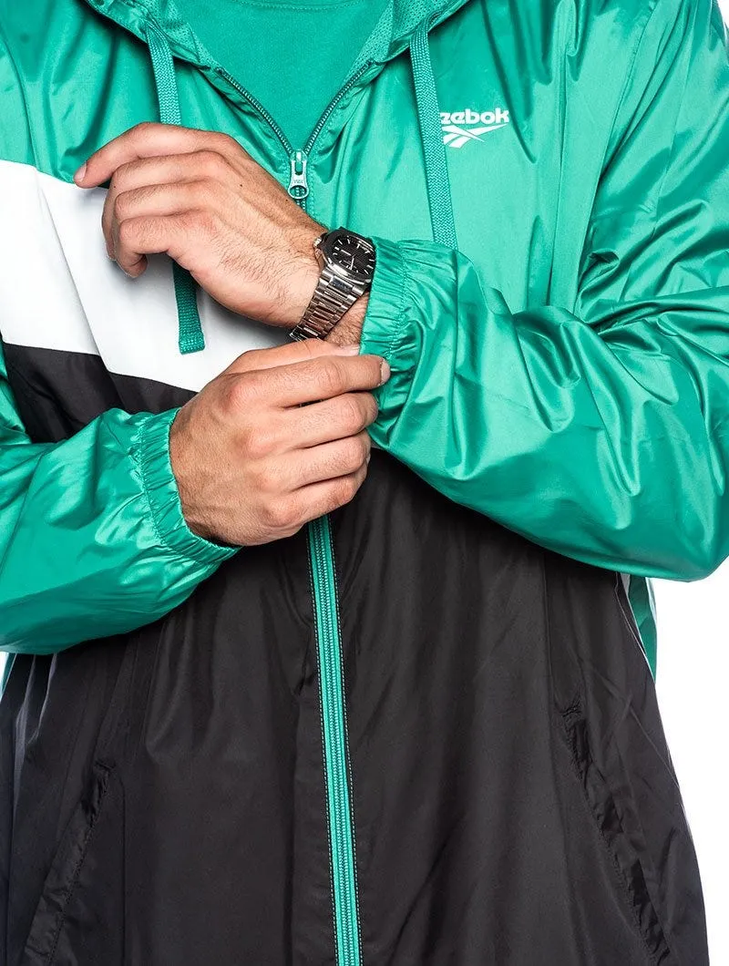 CL WP WINDBREAK JACKET IN BLACK AND GREEN