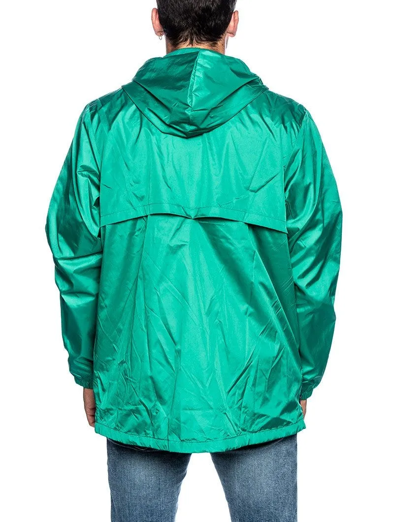 CL WP WINDBREAK JACKET IN BLACK AND GREEN