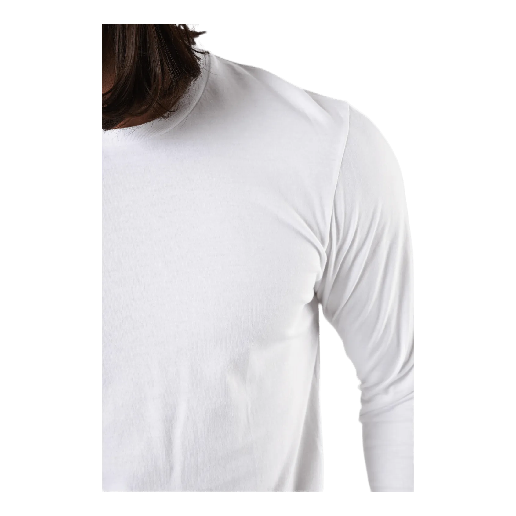 Classic Organic Long Sleeve Te White