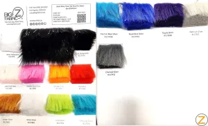 Color Card - Tinsel Tip Short Shag Faux Fur