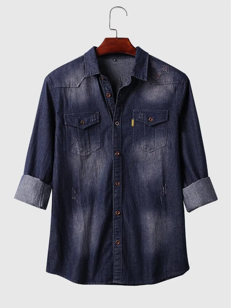 Denim Long Sleeve Shirts