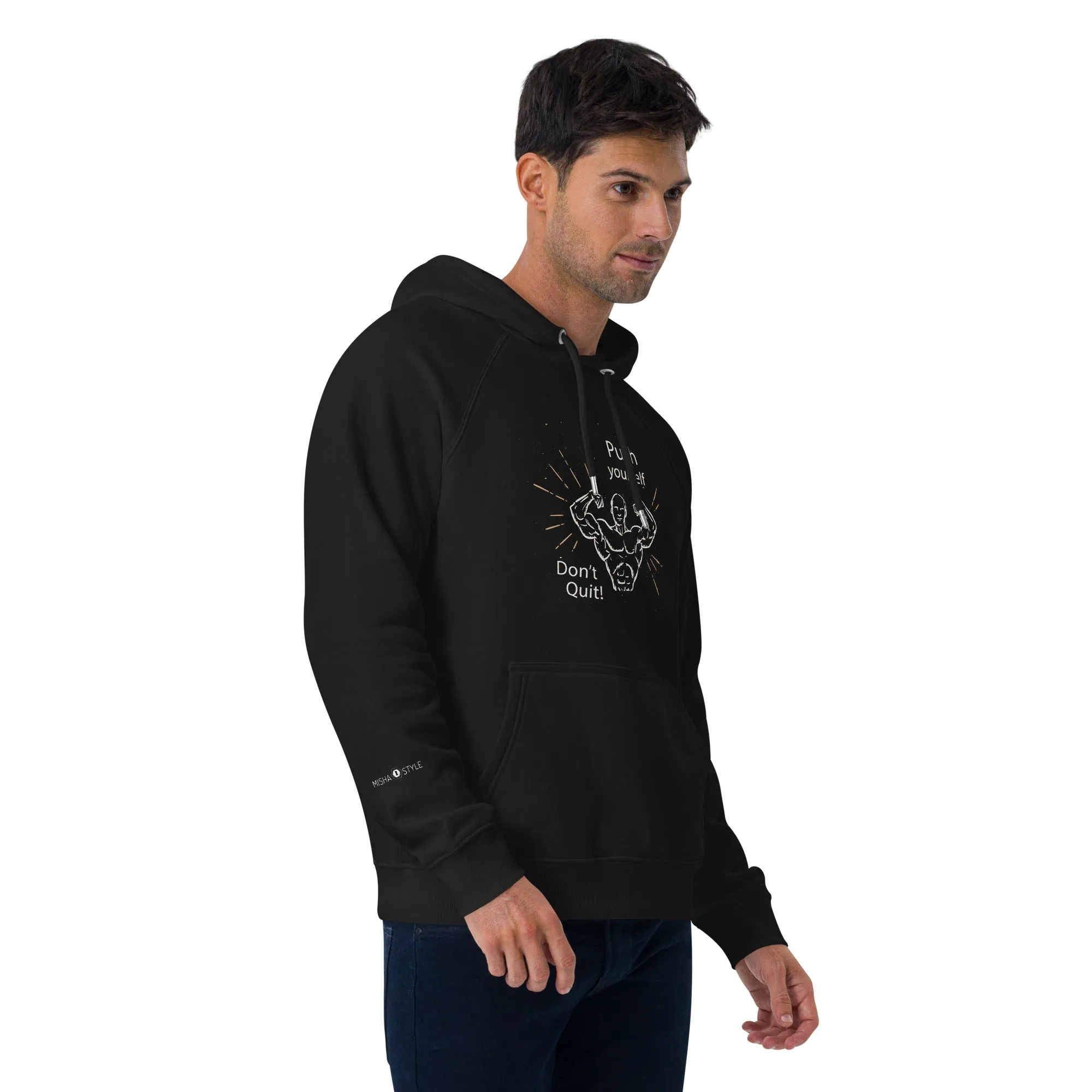 Don't Quit eco raglan Men hoodie