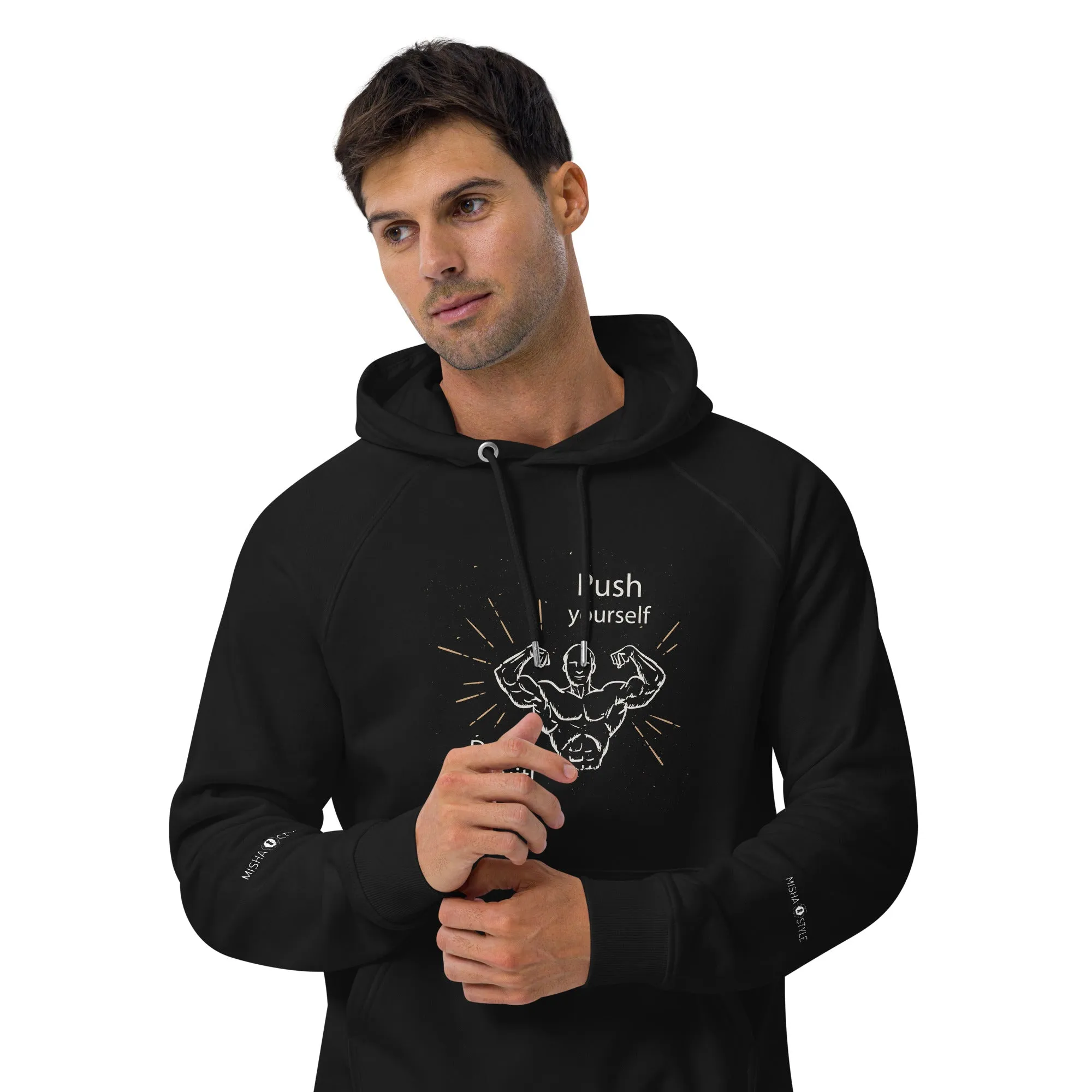 Don't Quit eco raglan Men hoodie