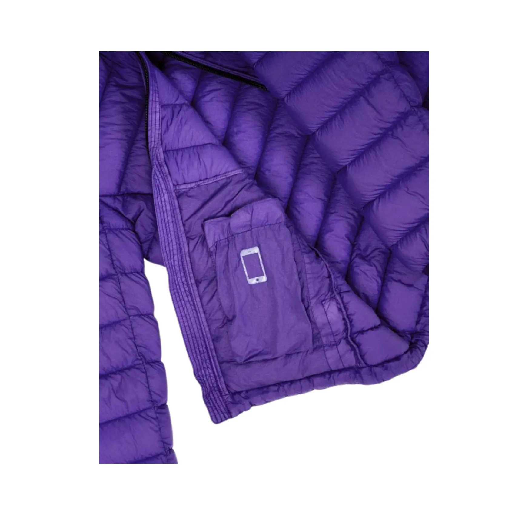 Down Jacket Woman Second Skin Garment Dyed 95 - Purple