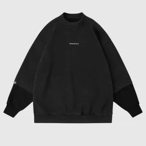 Dual-Layered Crewneck Sweatshirt