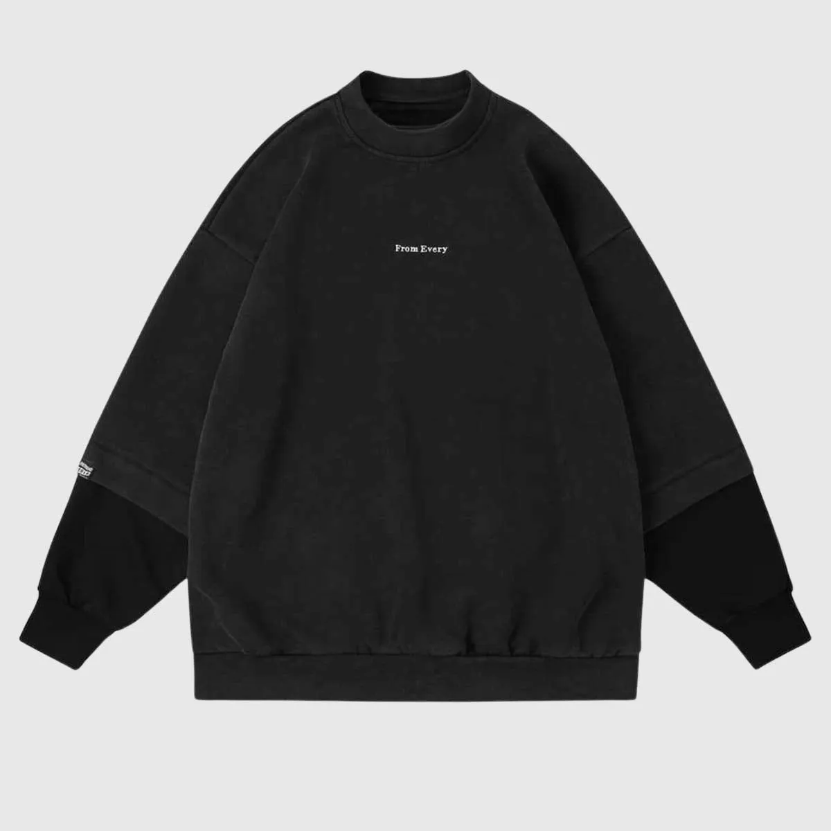 Dual-Layered Crewneck Sweatshirt