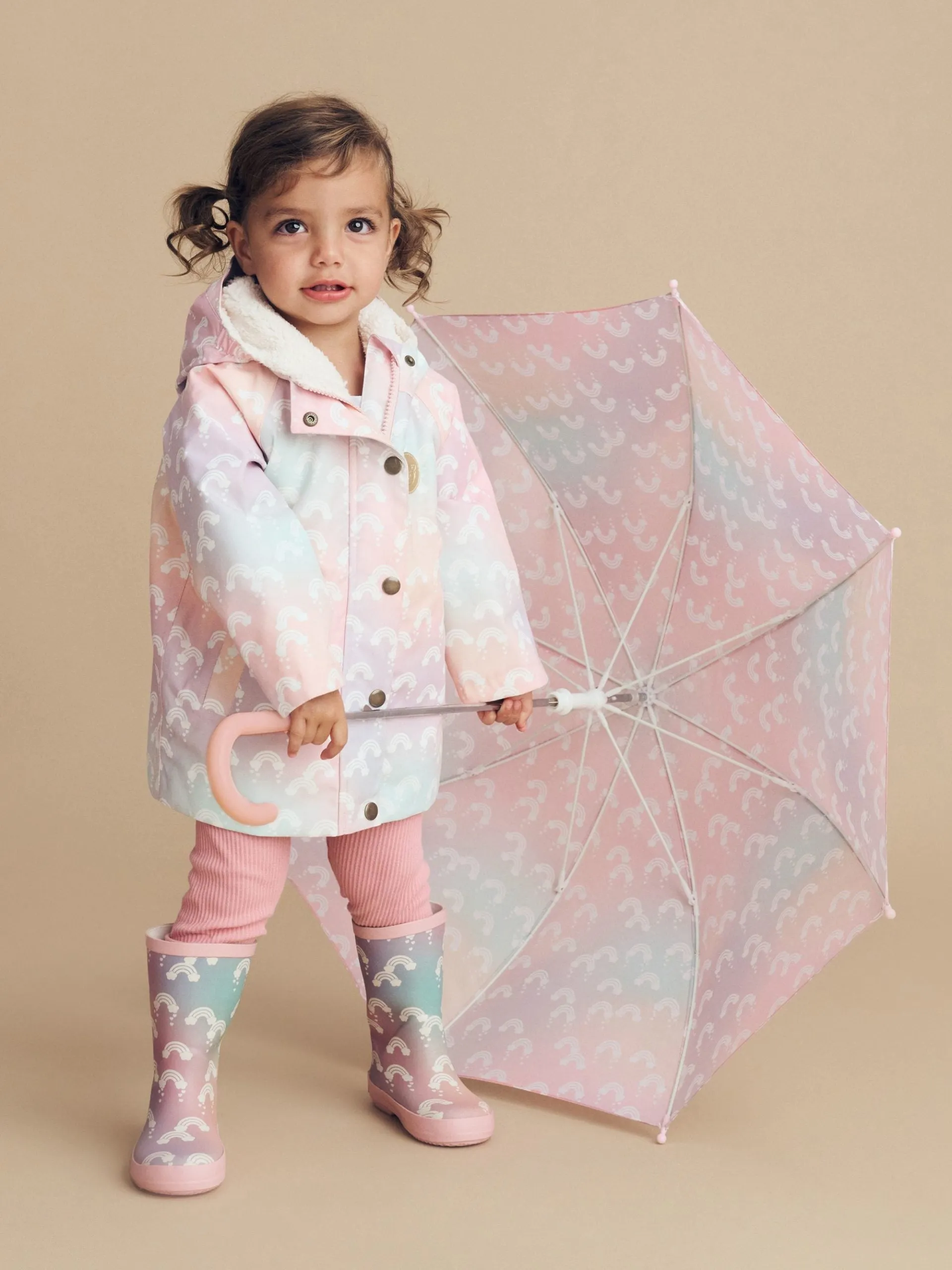 Huxbaby Rainbow Swirl Raincoat **FINAL SALE**