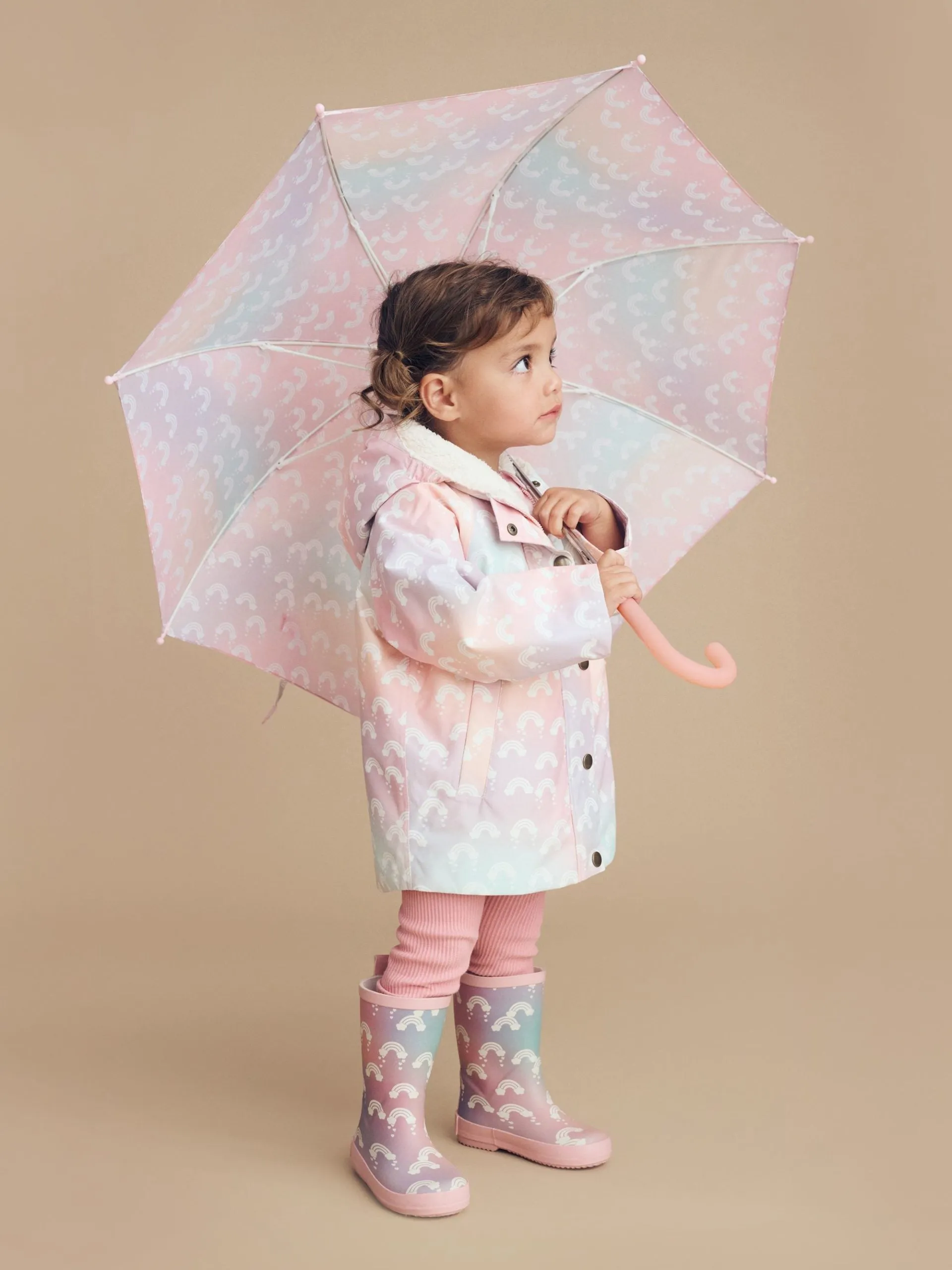 Huxbaby Rainbow Swirl Raincoat **FINAL SALE**