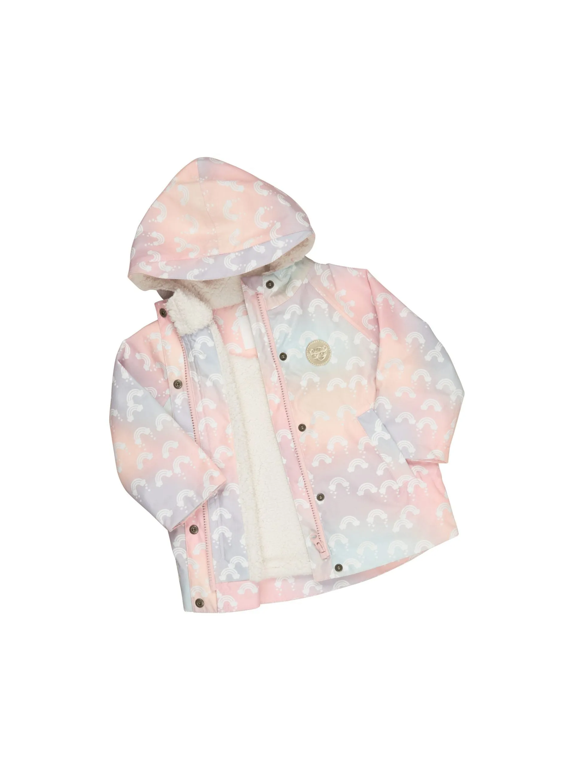 Huxbaby Rainbow Swirl Raincoat **FINAL SALE**