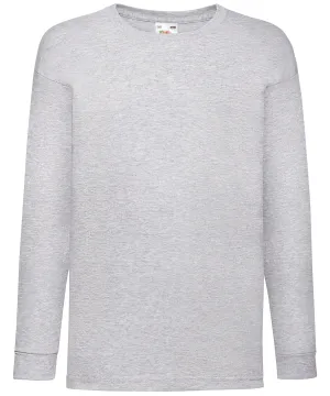 Kids long sleeve valueweight T | Heather Grey