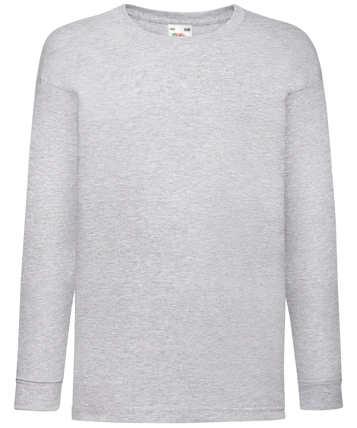 Kids long sleeve valueweight T | Heather Grey