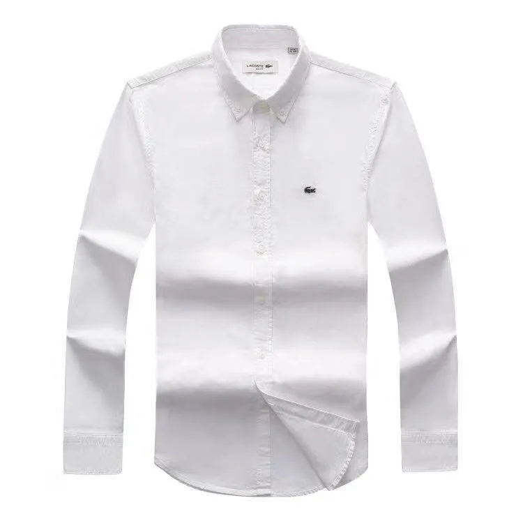 Lacoste Custom Fits Long sleeve White Shirts