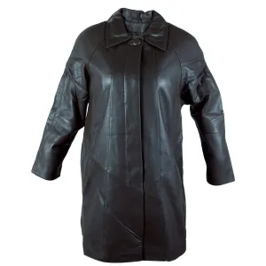 Ladies Lucky Leather 80 Black Soft Touch Supple Lambskin Leather Coat