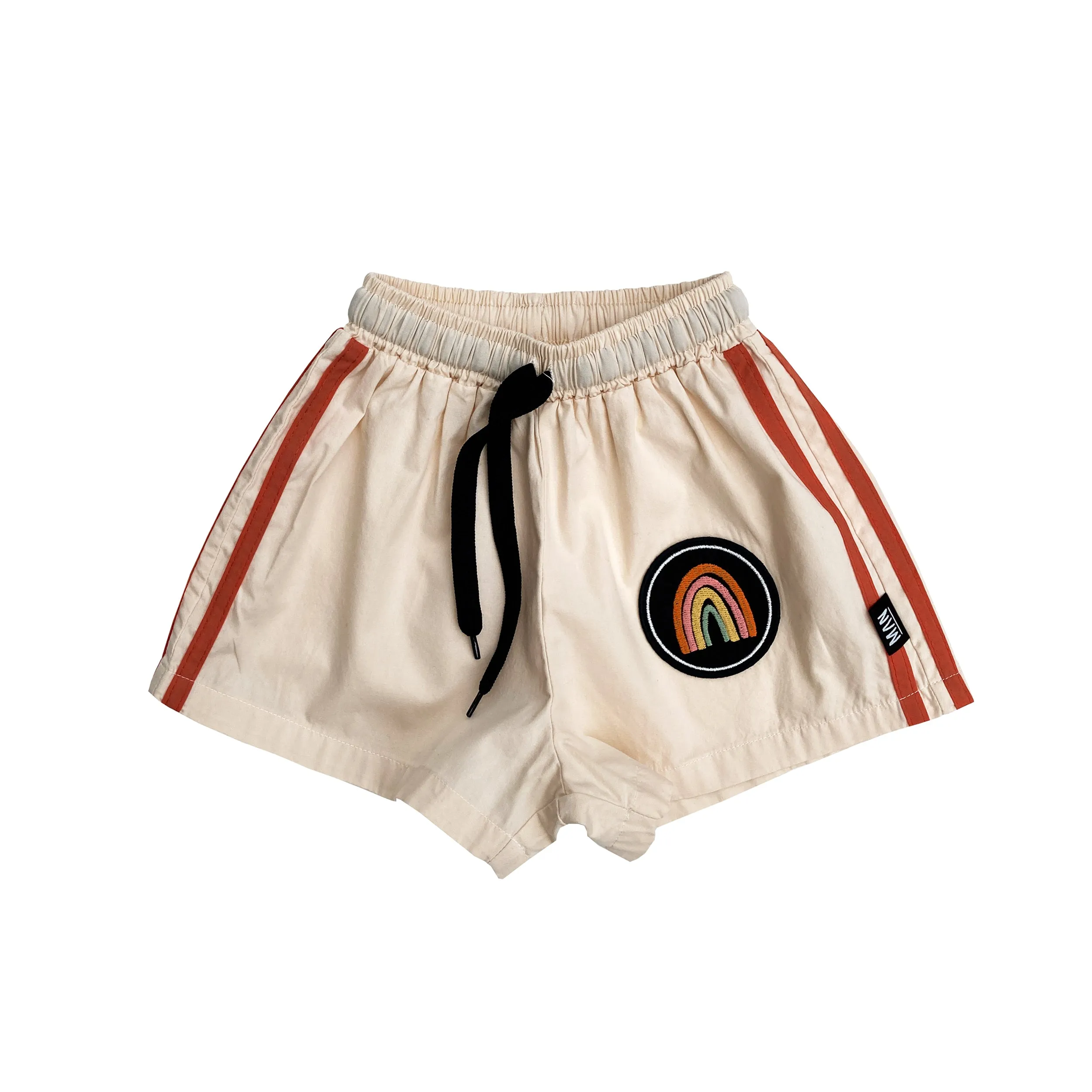 Little Man Happy Rainbow woven shorts