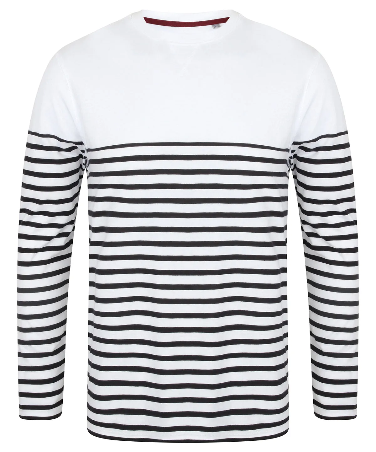 Long sleeve Breton striped T | White/Navy