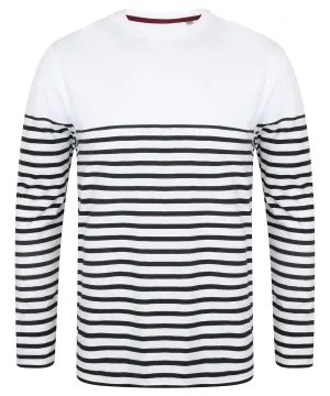 Long sleeve Breton striped T | White/Navy