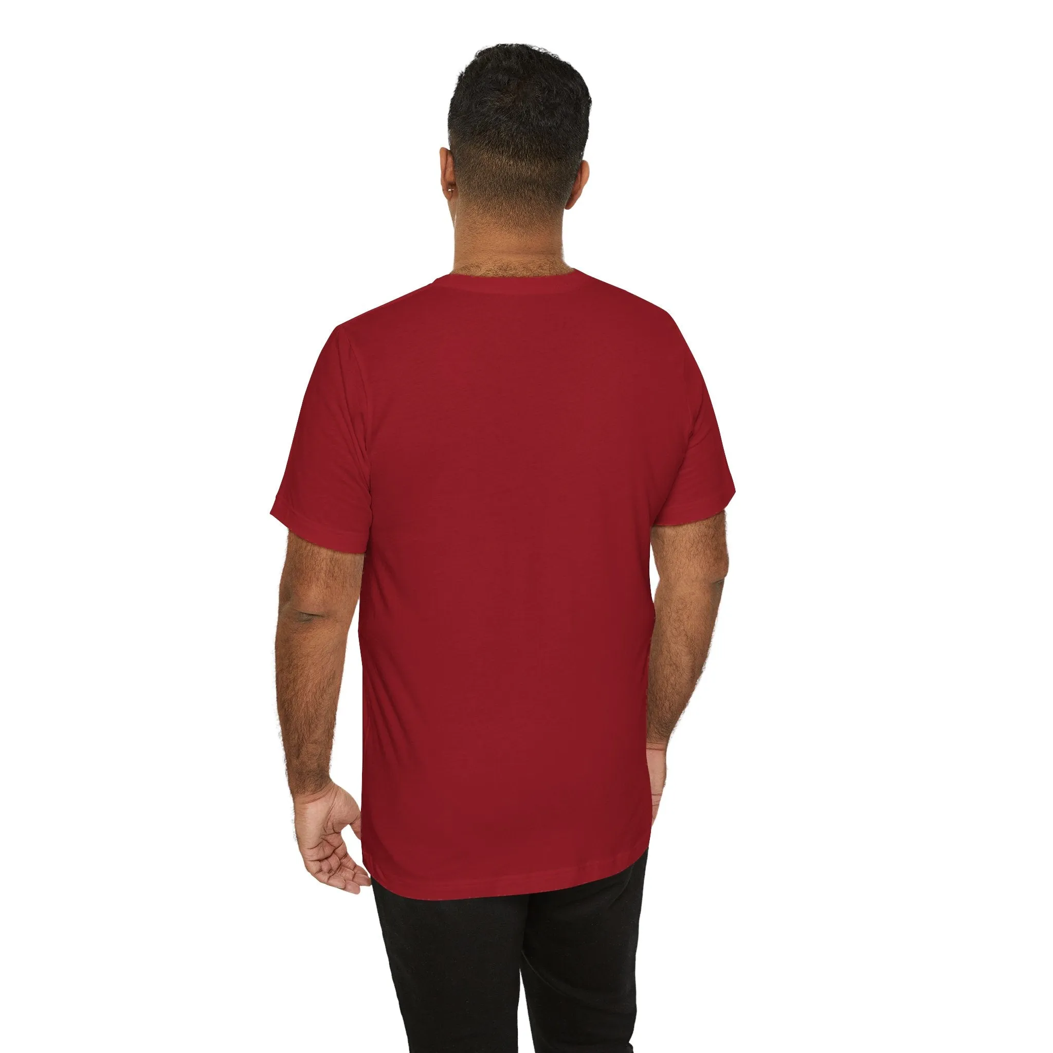 Men's Canvas Red T Shirts Premium Casual Short Sleeve Classic Fit Crew Neck Shirts