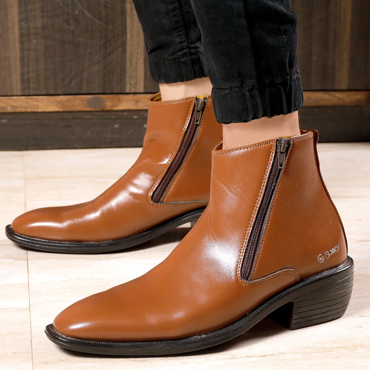 Men's Height Increasing Office Wear Ankle Boots