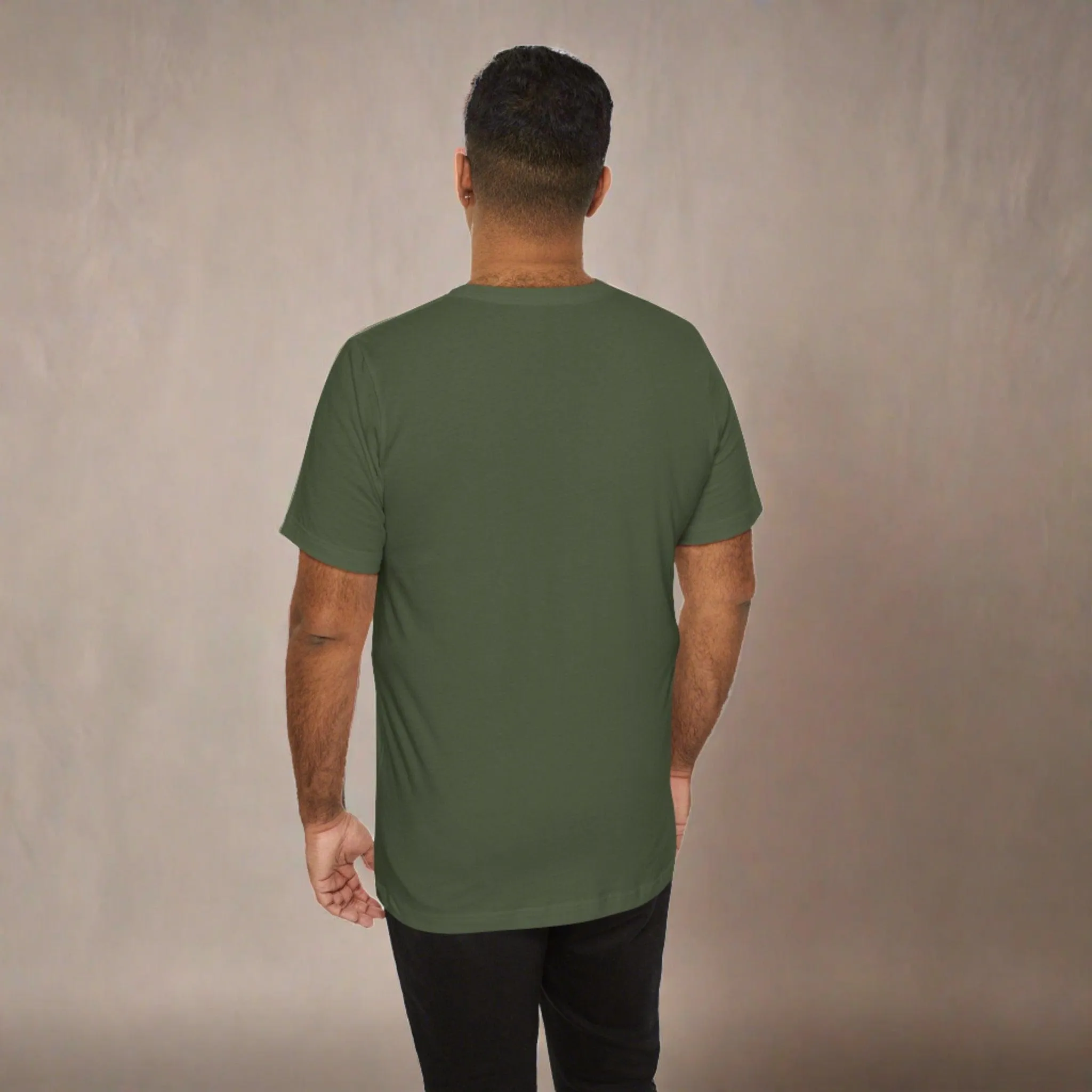 Men's Military Green T Shirts Premium Casual Short Sleeve Classic Fit Crew Neck Shirts