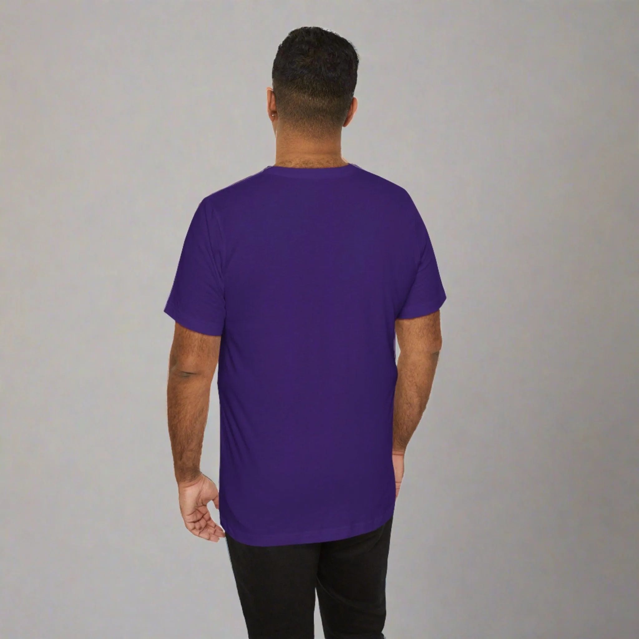 Men's Purple T Shirts Premium Casual Short Sleeve Classic Fit Crew Neck Shirts