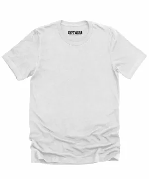 Men's White T Shirts Premium Casual Short Sleeve Classic Fit Crew Neck Shirts