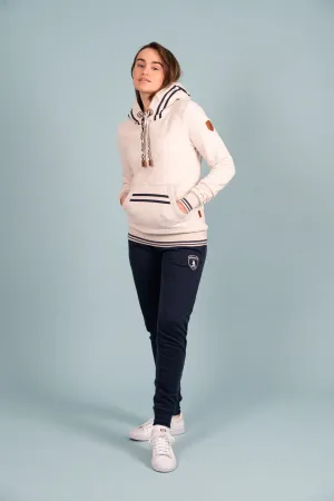 Mikki Heather Oatmeal Stripe Hoodie