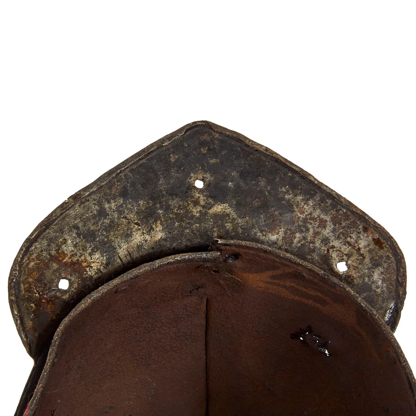 Original British 17th Century English Civil War Harquebusier Cavalry Lobster-Tailed Pot Helmet - Circa 1640