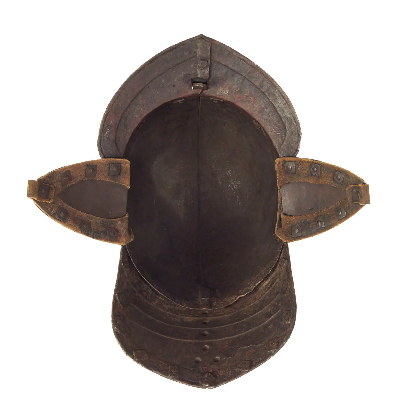 Original British 17th Century English Civil War Harquebusier Lobstertail Helmet - Circa 1640