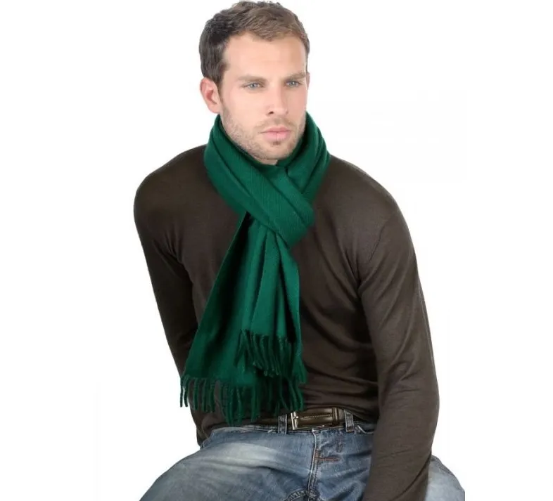 Plaid Soft Winter Scarf F6387 Green