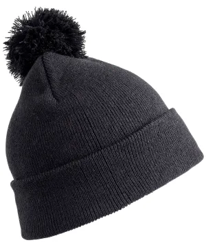 Pom pom beanie | Black