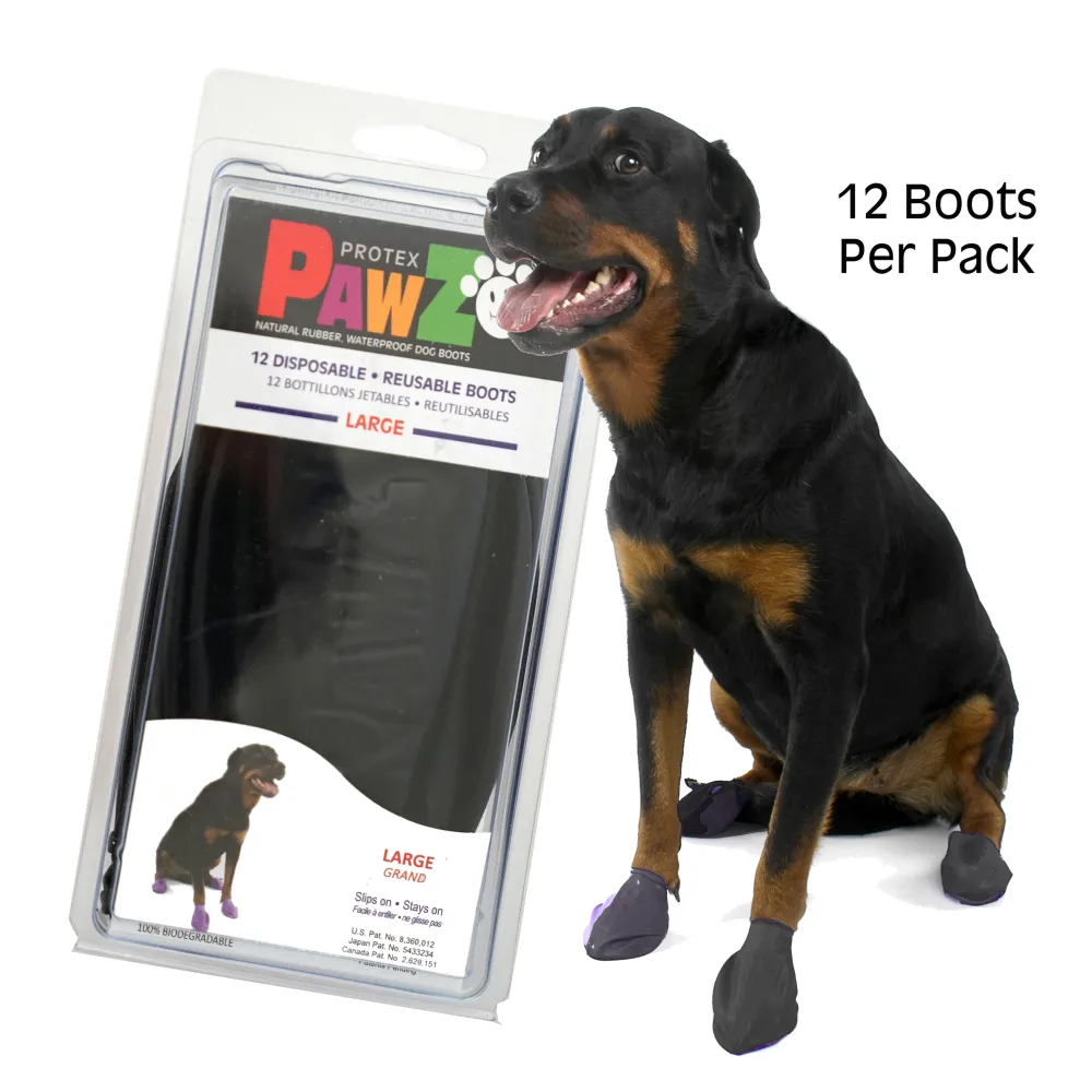 Protex PawZ Boots for Dogs (Black)