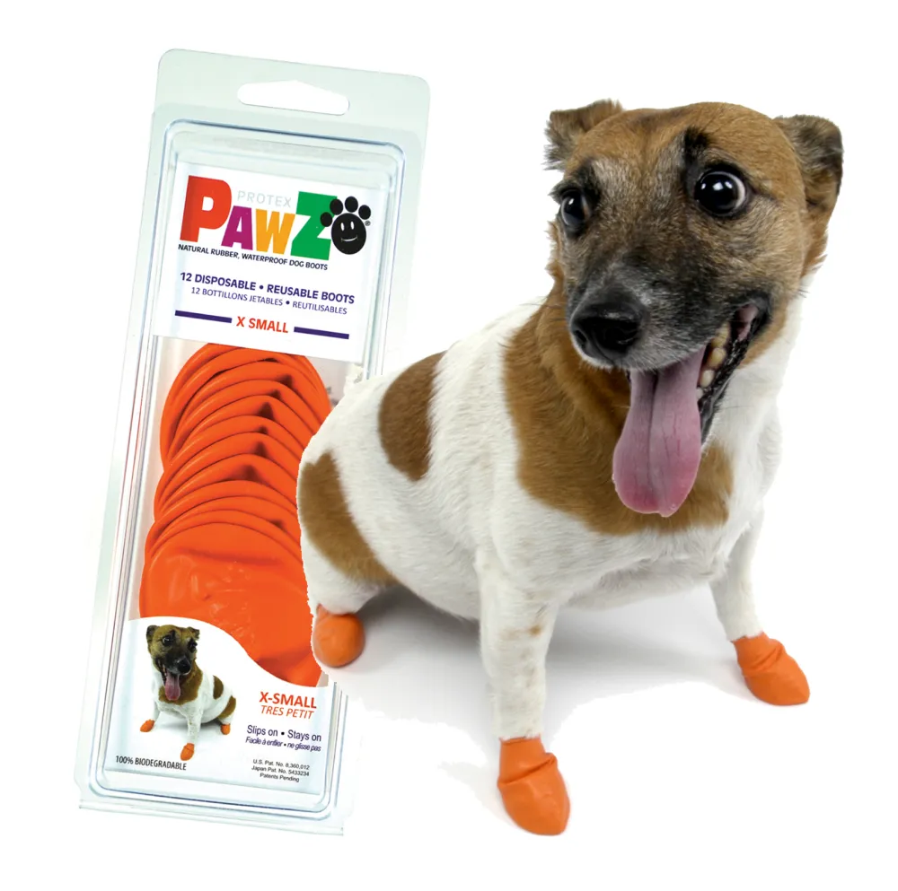 Protex PawZ Boots for Dogs (Orange)