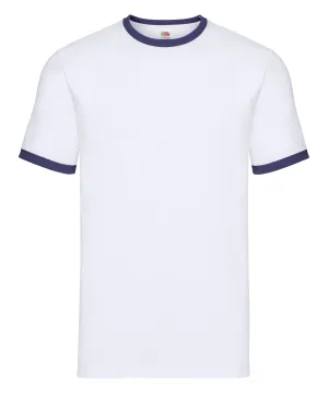 Ringer T | White/Navy