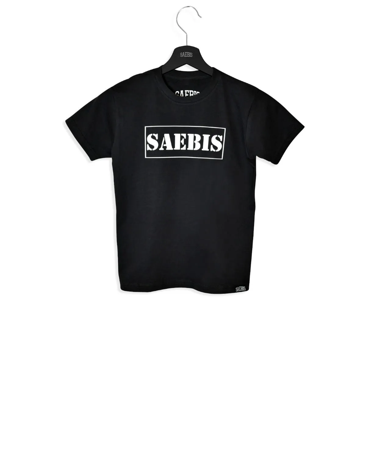 SAEBIS® White Box Classic Kinder T-Shirt schwarz