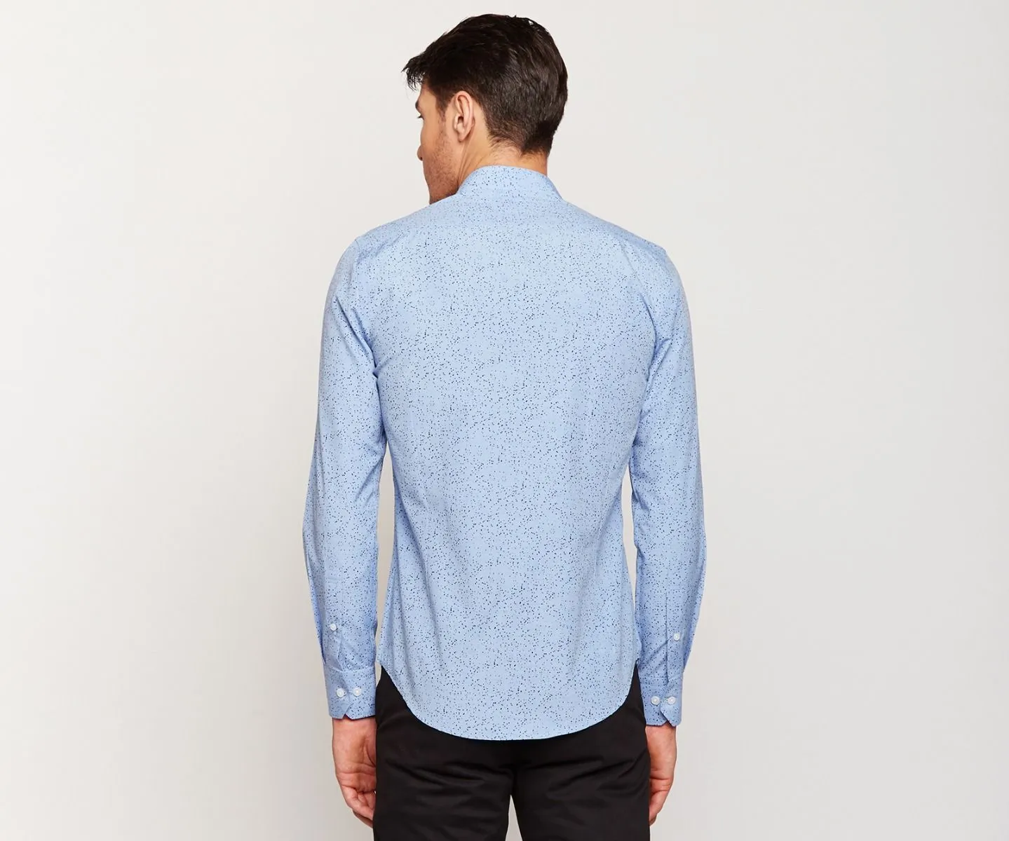 Sky Blue Printed Shirt