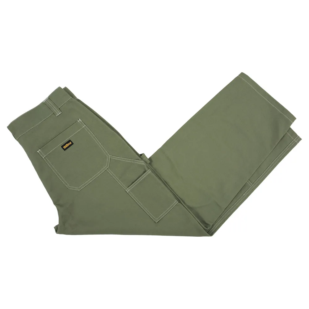 Theories PIANO TRAP Double Knee Carpenter Pant Sage Contrast Stitch