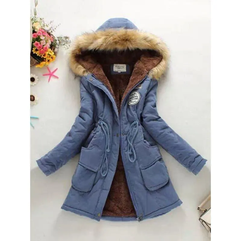 Thick Cotton Parkas Female Women Winter Coat