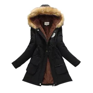 Thick Cotton Parkas Female Women Winter Coat