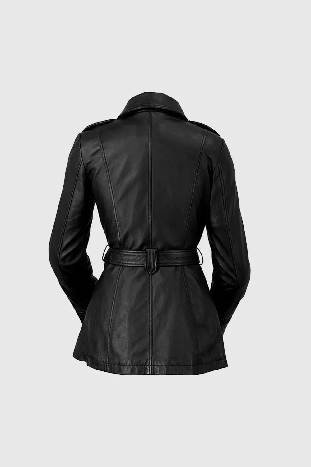 Traci Womens Leather Jacket Black