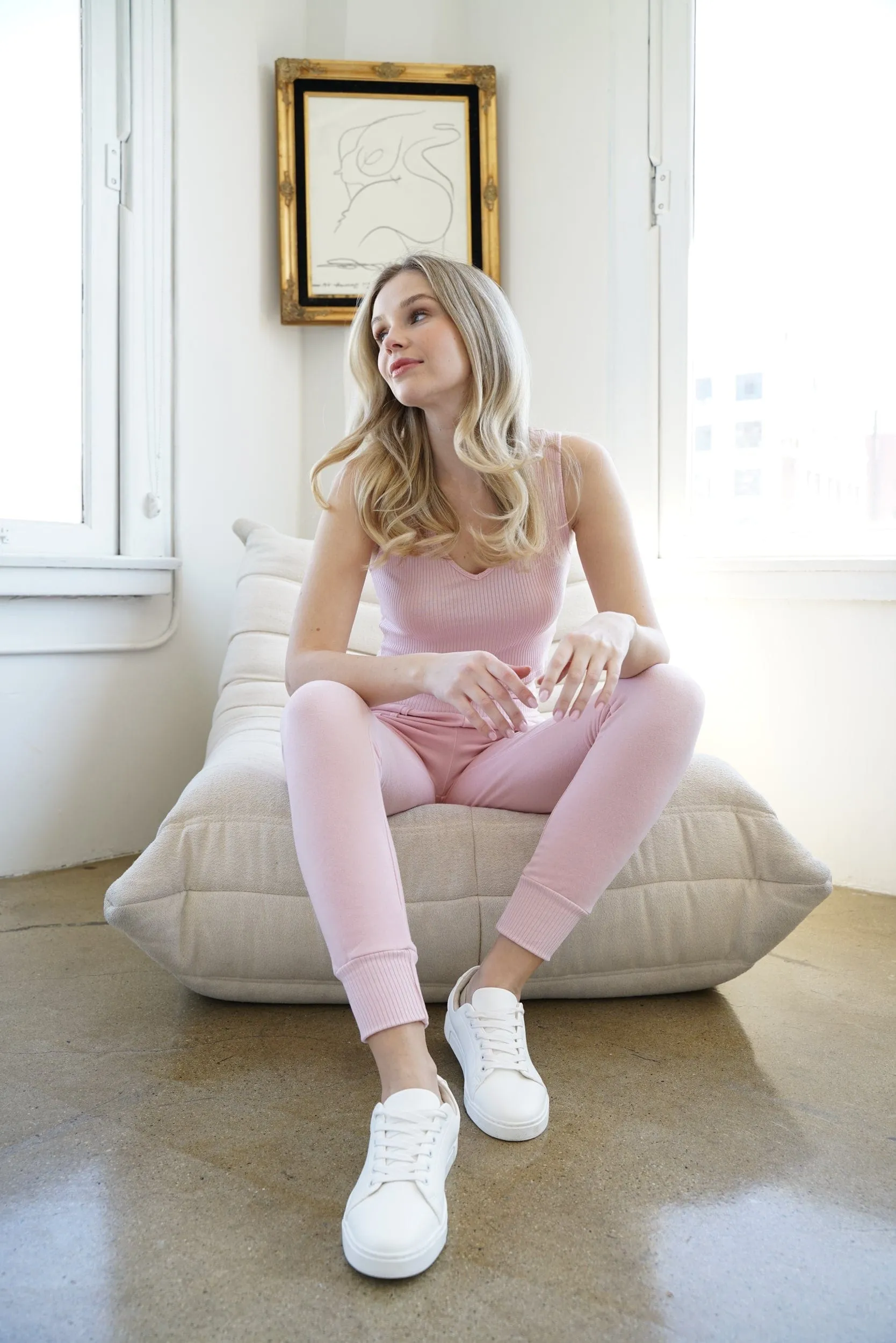 Ultimate Comfort Slim Jogger Pant - Dusty Pink