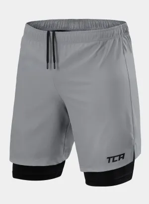 Ultra 2-in-1 Running Short For Men With Back Zip Pocket & Internal Compression Lining